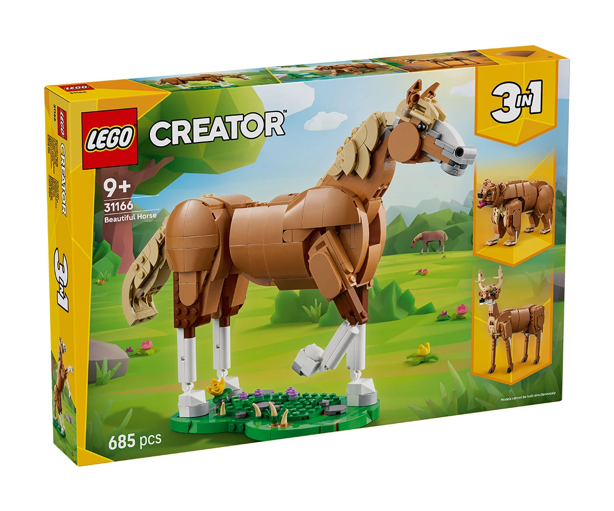 Детски комплект за игра LEGO® Creator 31166 - Красив кон LEGO® Creator 31166 - Beautiful Horse
