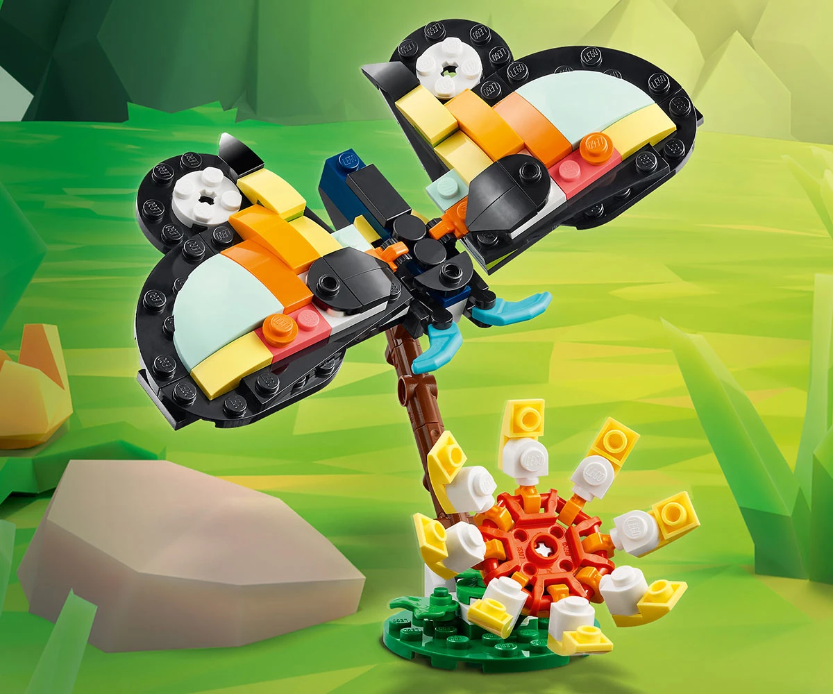 Детски комплект за игра LEGO® Creator 31173 - Диви животни: Тропически тукан thumb 13 LEGO® Creator 31173 - Wild animals: Tropical Toucan thumb 13