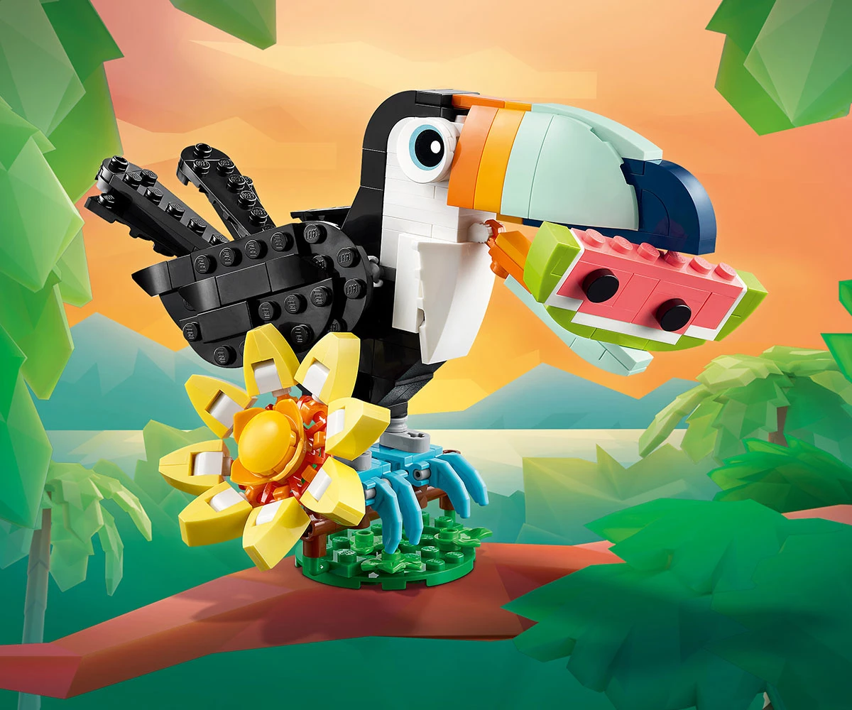 Детски комплект за игра LEGO® Creator 31173 - Диви животни: Тропически тукан thumb 15 LEGO® Creator 31173 - Wild animals: Tropical Toucan thumb 15