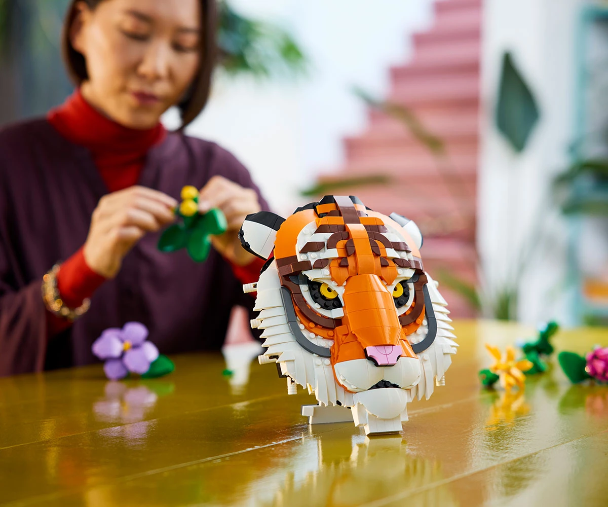 Детски комплект за игра LEGO® Art 31217 - Колекция с фауна – тигър thumb 8 LEGO® Art 31217 - The Fauna Collection - Tiger thumb 8