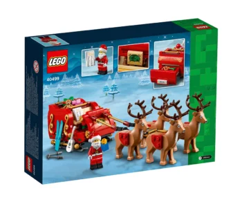 Детски комплект за игра LEGO® Iconic 40499 – Шейната на Дядо Коледа