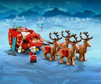 Детски комплект за игра LEGO® Iconic 40499 – Шейната на Дядо Коледа