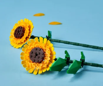 Детски комплект за игра LEGO® Iconic 40524 – Слънчогледи | Цвете | Цветя