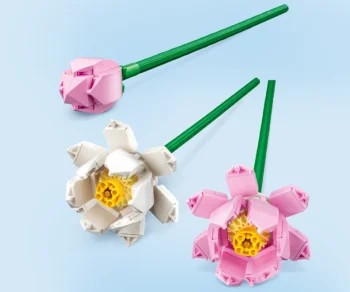 Детски комплект за игра LEGO® Iconic 40647 – Лотоси | Цвете | Цветя