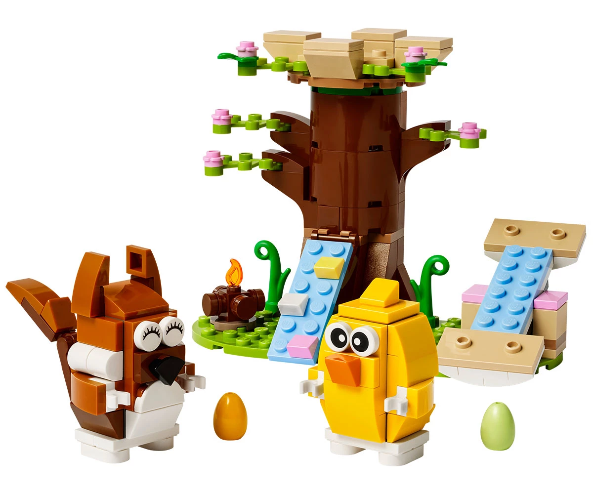 Детски комплект за игра LEGO® Iconic 40709 - Пролетна площадка с животни thumb 3 Конструктор ЛЕГО Icons 40709 thumb 3