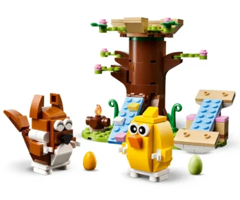 Детски комплект за игра LEGO® Iconic 40709 – Пролетна площадка с животни