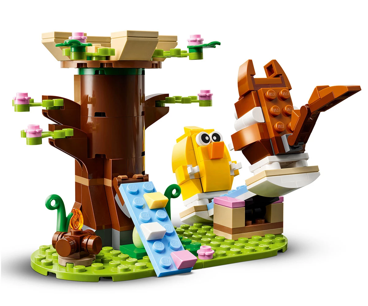 Детски комплект за игра LEGO® Iconic 40709 - Пролетна площадка с животни thumb 6 Конструктор ЛЕГО Icons 40709 thumb 6
