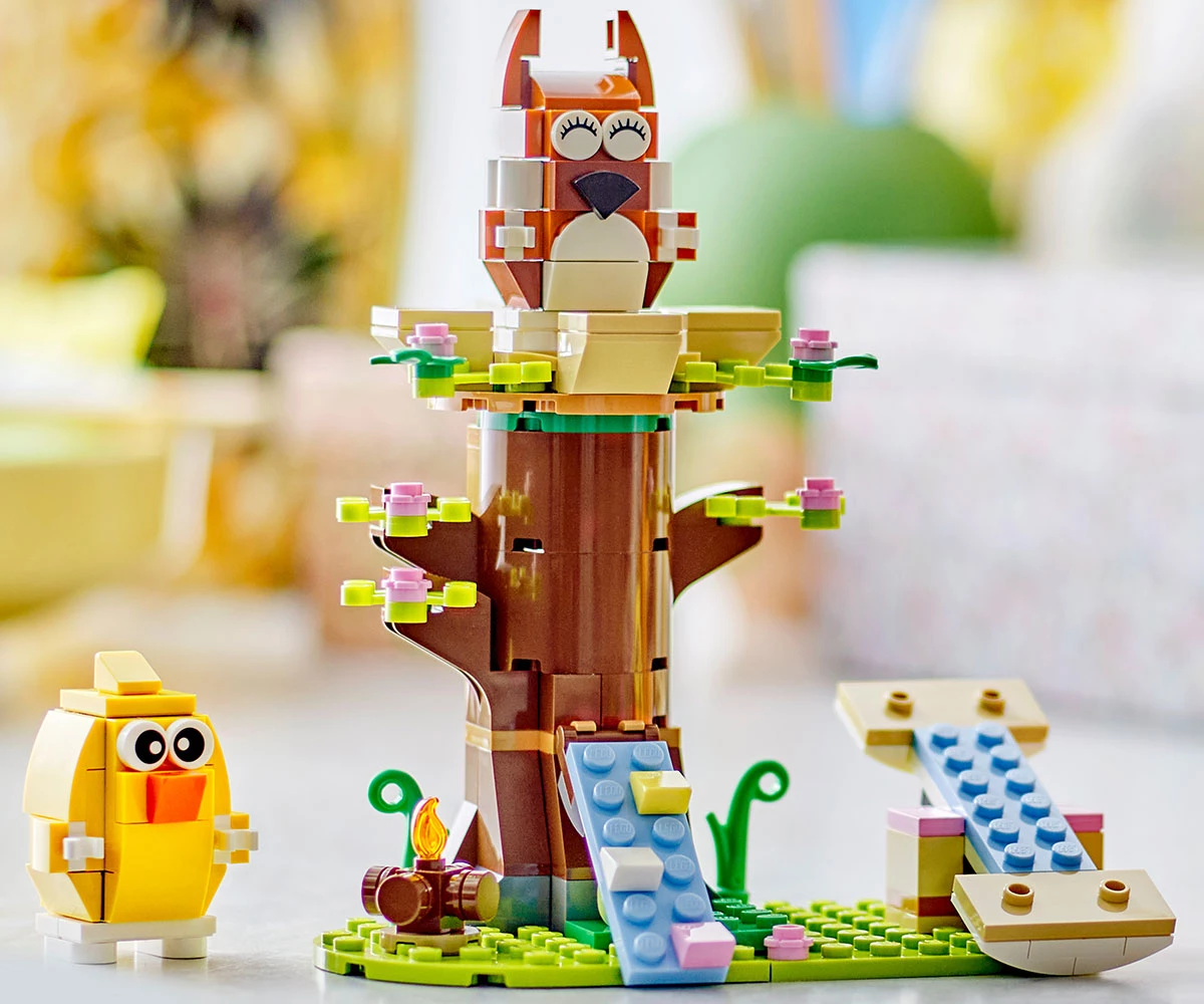 Детски комплект за игра LEGO® Iconic 40709 - Пролетна площадка с животни thumb 8 Конструктор ЛЕГО Icons 40709 thumb 8