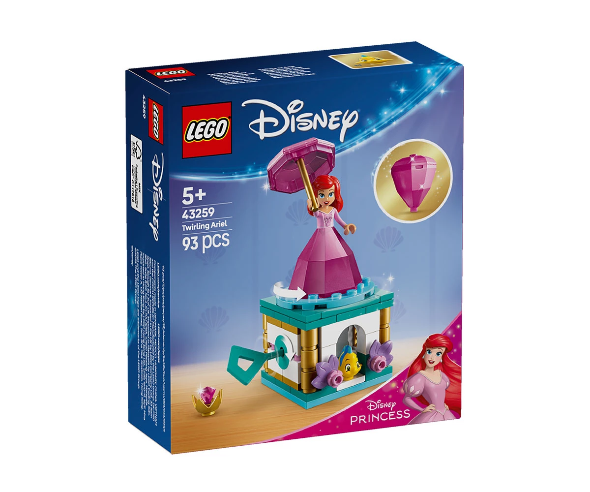 Детски комплект за игра LEGO® Disney Princess 43259 - Ариел се върти Конструктор ЛЕГО Disney Princess 43259
