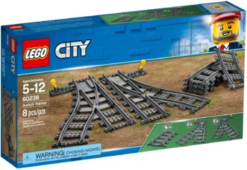 Детски комплект за игра LEGO® City 60238 – Релси и стрелки