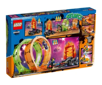 Детски комплект за игра LEGO® City 60339 – Арена за каскади с два лупинга
