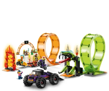 Детски комплект за игра LEGO® City 60339 – Арена за каскади с два лупинга