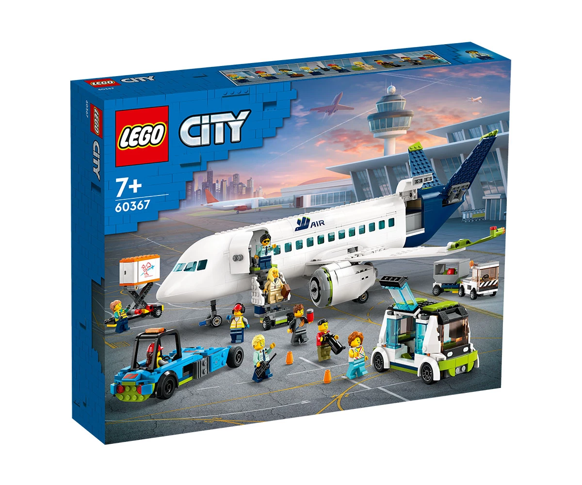 Детски комплект за игра LEGO® City 60367 - Пътнически самолет Конструктор ЛЕГО City 60367