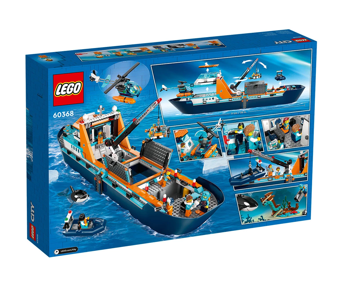 Детски комплект за игра LEGO® City 60368 - Арктически изследователски кораб thumb 2 Конструктор ЛЕГО City 60368 thumb 2