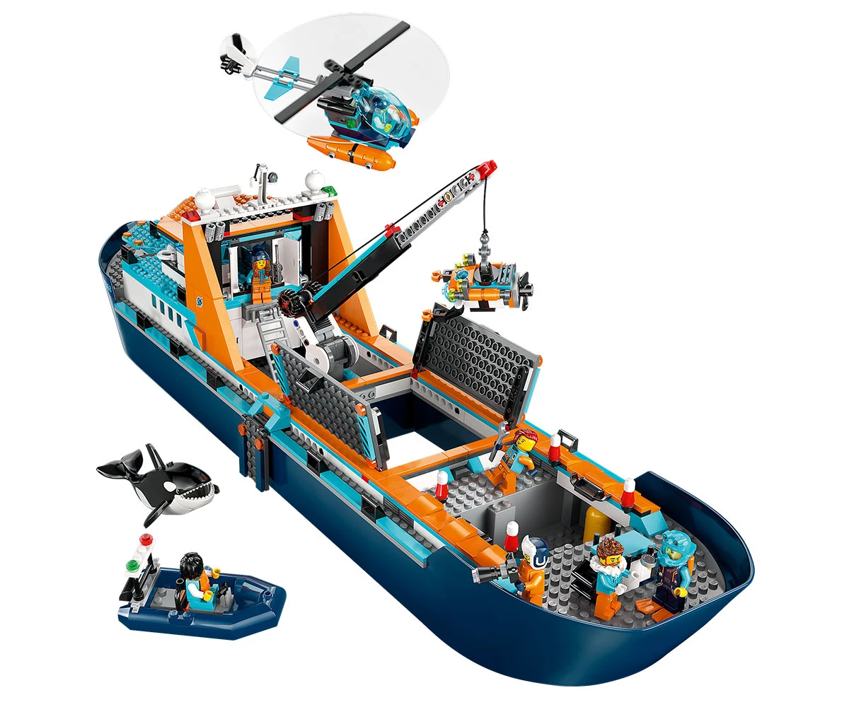 Детски комплект за игра LEGO® City 60368 - Арктически изследователски кораб thumb 5 Конструктор ЛЕГО City 60368 thumb 5