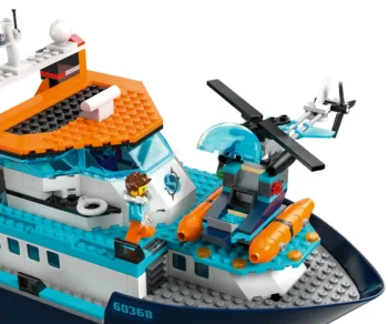Детски комплект за игра LEGO® City 60368 – Арктически изследователски кораб