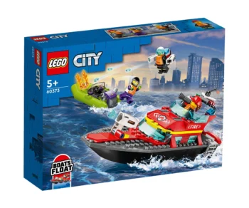 Детски комплект за игра LEGO® City Fire 60373 – Пожарникарска спасителна лодка