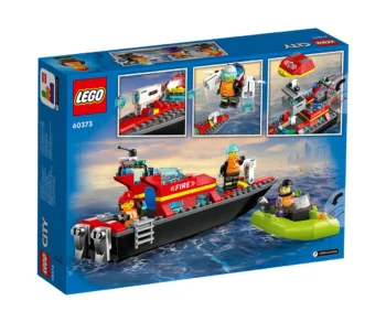 Детски комплект за игра LEGO® City Fire 60373 – Пожарникарска спасителна лодка