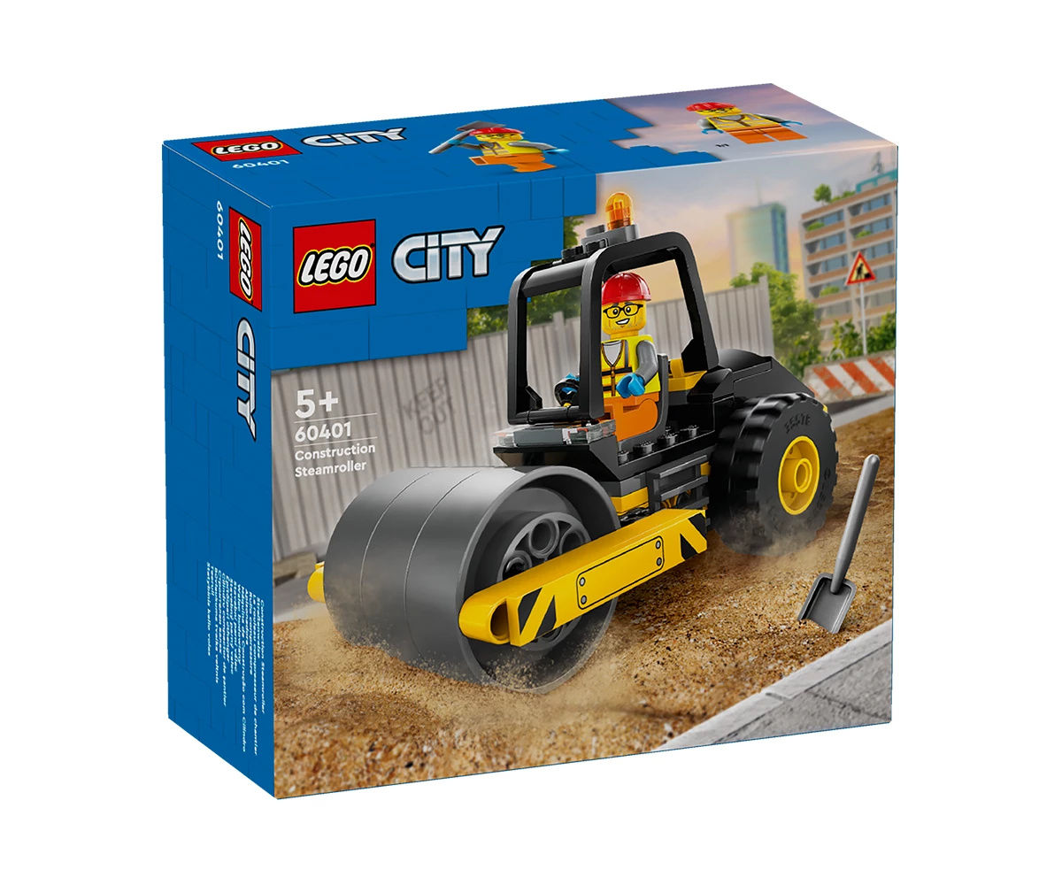 Детски комплект за игра LEGO® City Great Vehicles 60401 - Строителен валяк Конструктор ЛЕГО City 60401