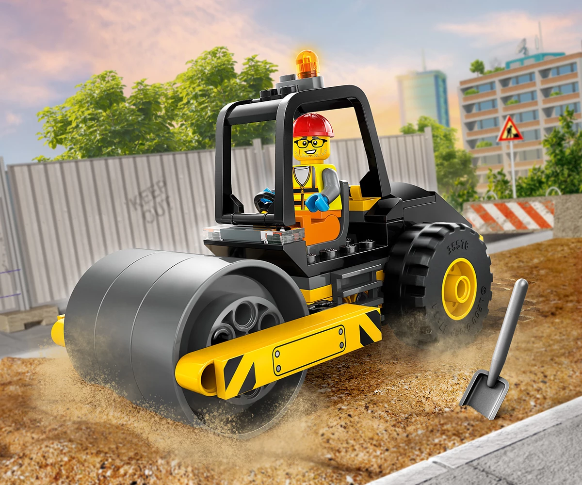 Детски комплект за игра LEGO® City Great Vehicles 60401 - Строителен валяк thumb 4 Конструктор ЛЕГО City 60401 thumb 4