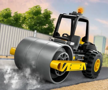 Детски комплект за игра LEGO® City Great Vehicles 60401 – Строителен валяк