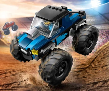 Детски комплект за игра LEGO® City Great Vehicles 60402 – Син камион чудовище