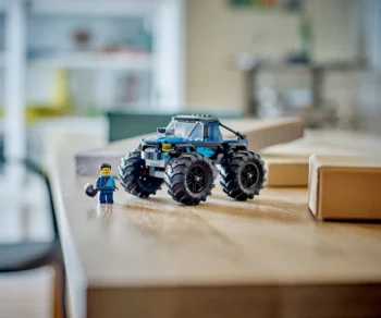 Детски комплект за игра LEGO® City Great Vehicles 60402 – Син камион чудовище