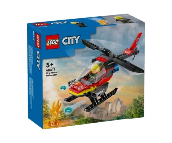Детски комплект за игра LEGO® City Fire 60411 – Спасителен пожарникарски хеликоптер