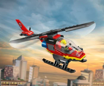 Детски комплект за игра LEGO® City Fire 60411 – Спасителен пожарникарски хеликоптер