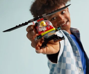 Детски комплект за игра LEGO® City Fire 60411 – Спасителен пожарникарски хеликоптер