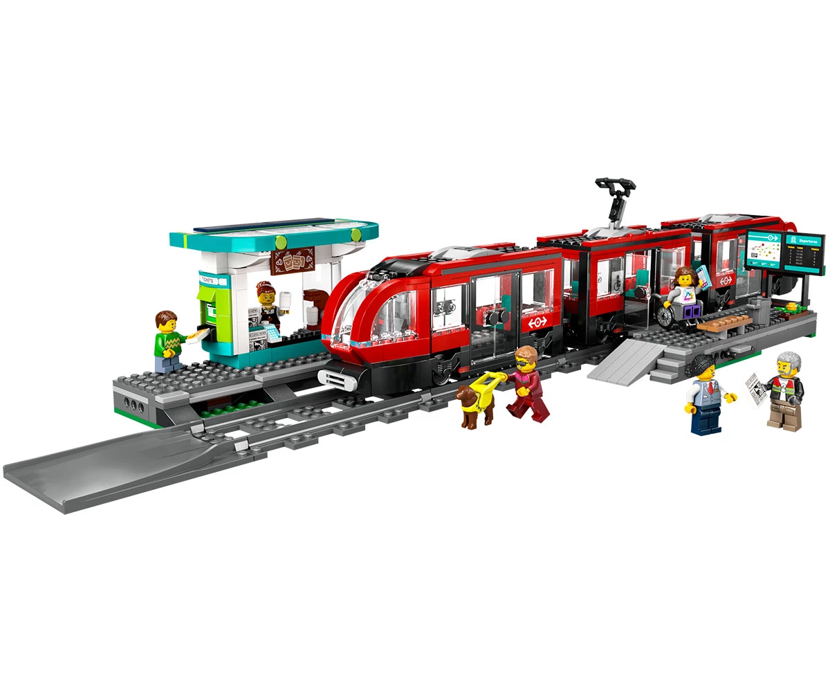 Детски комплект за игра LEGO® City 60423 - Трамвай и гара в центъра на града thumb 3 Конструктор ЛЕГО City 60423 thumb 3