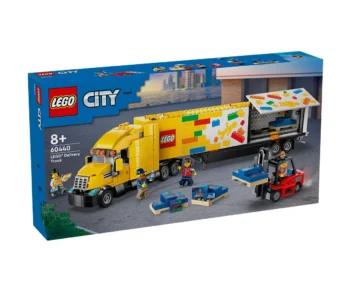 Детски комплект за игра LEGO® City 60440 – Жълт камион за доставки