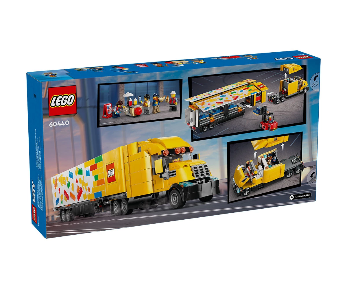 Детски комплект за игра LEGO® City 60440 - Жълт камион за доставки thumb 2 Конструктор ЛЕГО City 60440 thumb 2