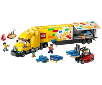 Детски комплект за игра LEGO® City 60440 – Жълт камион за доставки