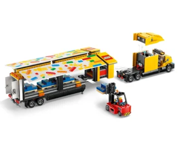 Детски комплект за игра LEGO® City 60440 – Жълт камион за доставки