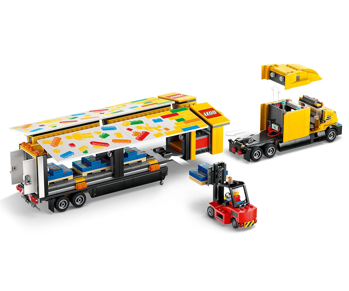 Детски комплект за игра LEGO® City 60440 - Жълт камион за доставки thumb 6 Конструктор ЛЕГО City 60440 thumb 6