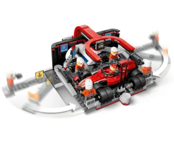 Детски комплект за игра LEGO® City 60443 – Питстоп и механици от F1® с кола Ferrari
