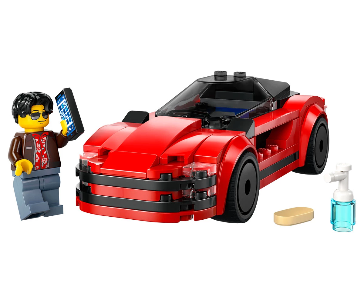 Детски комплект за игра LEGO® City 60448 - Червена спортна кола thumb 3 Конструктор ЛЕГО City 60448 thumb 3
