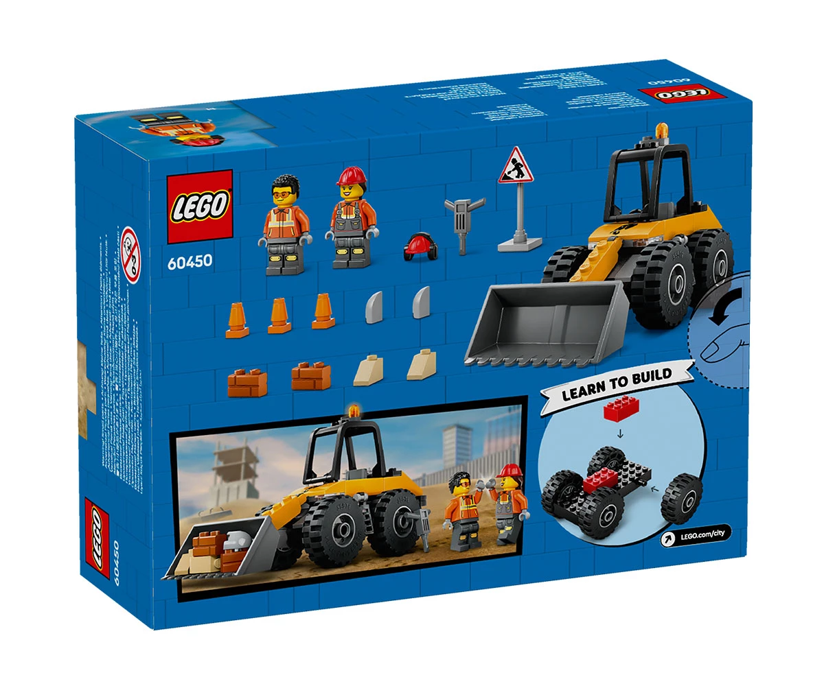 Детски комплект за игра LEGO® City 60450 - Жълт колесен товарач thumb 2 Конструктор ЛЕГО City 60450 thumb 2