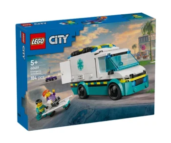 Детски комплект за игра LEGO® City 60451 – Линейка за спешна помощ