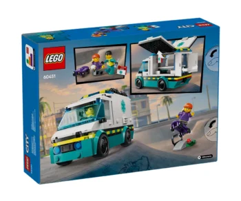 Детски комплект за игра LEGO® City 60451 – Линейка за спешна помощ