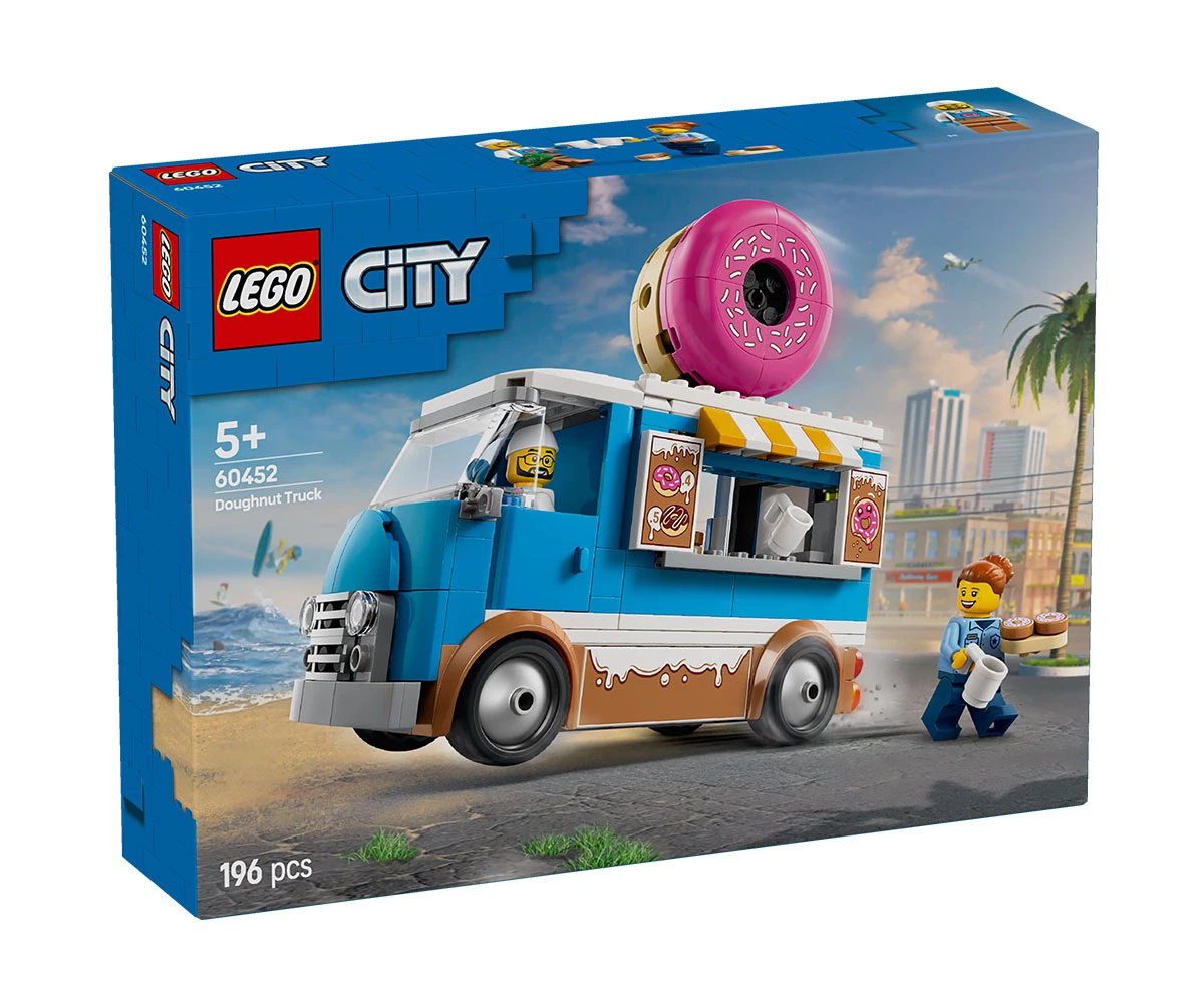 Детски комплект за игра LEGO® City 60452 - Камион за понички Конструктор ЛЕГО City 60452