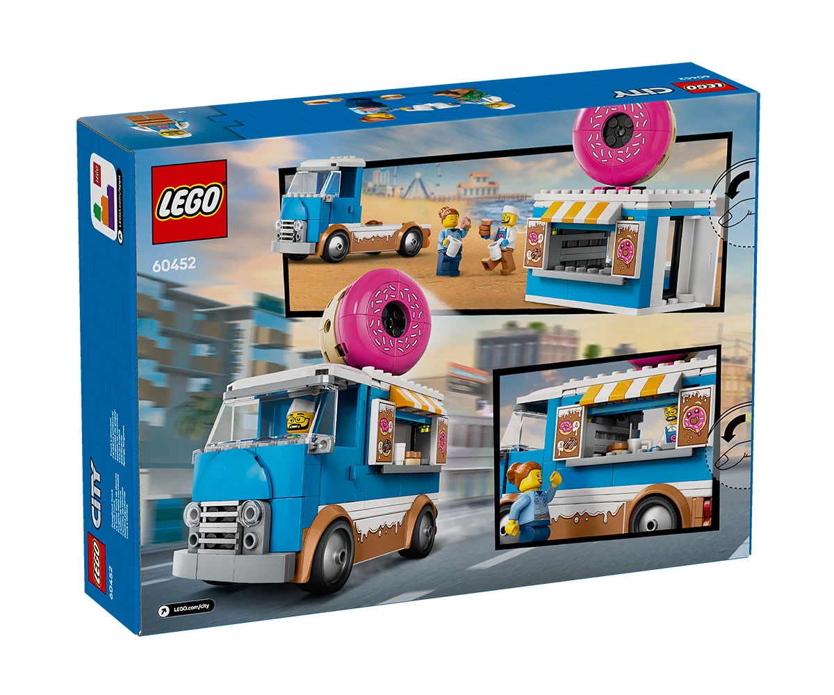 Детски комплект за игра LEGO® City 60452 - Камион за понички thumb 2 Конструктор ЛЕГО City 60452 thumb 2