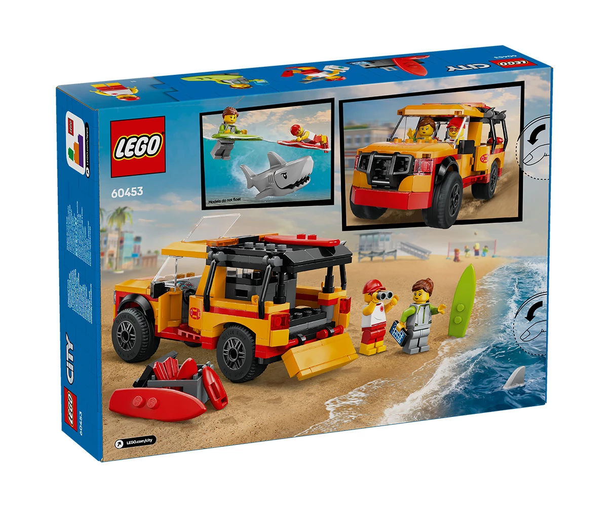 Детски комплект за игра LEGO® City 60453 - Пикап за спасители на плажа thumb 2 Конструктор ЛЕГО City 60453 thumb 2