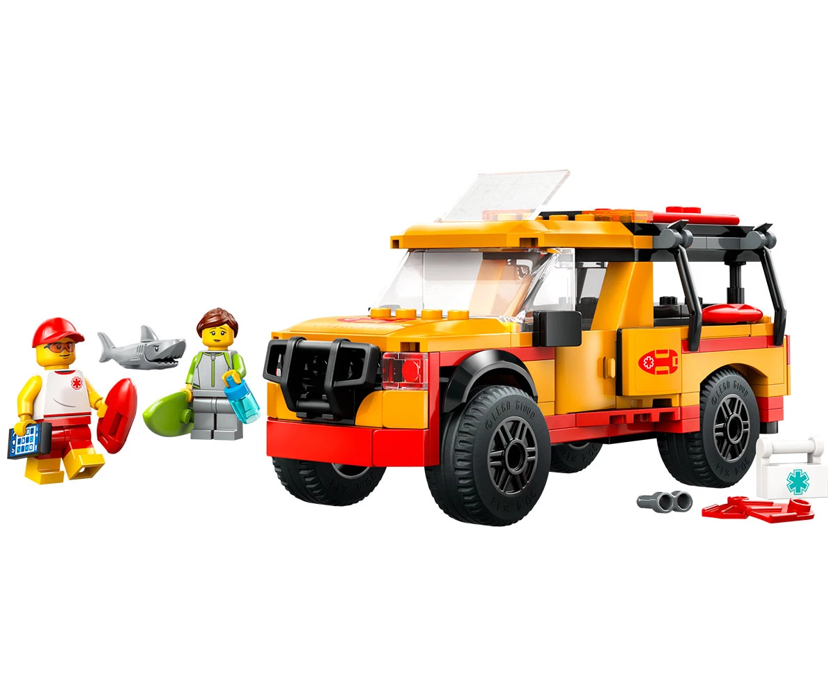 Детски комплект за игра LEGO® City 60453 - Пикап за спасители на плажа thumb 3 Конструктор ЛЕГО City 60453 thumb 3