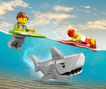 Детски комплект за игра LEGO® City 60453 – Пикап за спасители на плажа