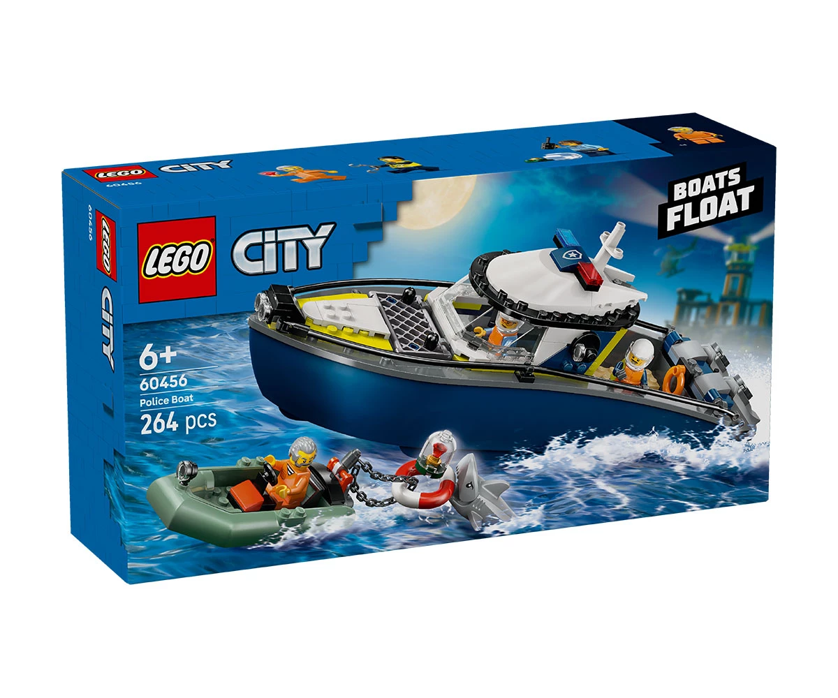 Детски комплект за игра LEGO® City 60456 - Преследване с полицейски катер LEGO® City 60456 - Police Boat Chase