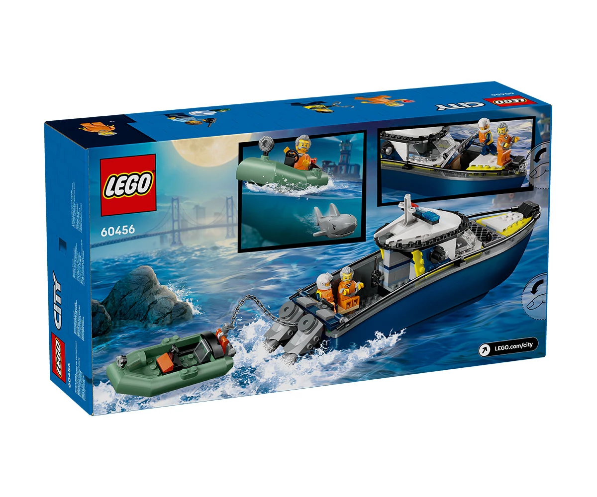 Детски комплект за игра LEGO® City 60456 - Преследване с полицейски катер thumb 2 LEGO® City 60456 - Police Boat Chase thumb 2