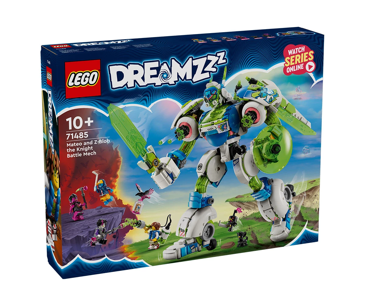 Детски комплект за игра LEGO® DREAMZzz™ 71485 - Бойният робот на Матео и Зи-блоб Конструктор ЛЕГО DREAMZzz 71485