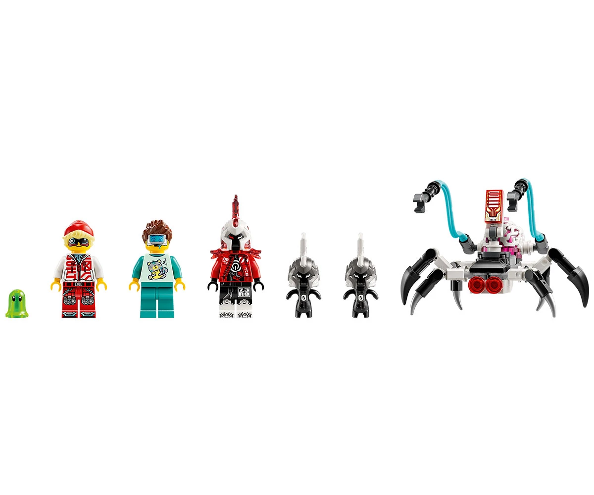 Детски комплект за игра LEGO® DREAMZzz™ 71497 - Тигър-робот на Купър и кола драгстер на Zero thumb 4 Конструктор ЛЕГО DREAMZzz 71497 thumb 4